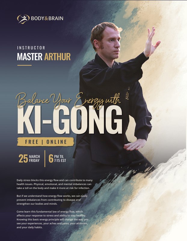 Body & Brain Ki-Gong workshop poster