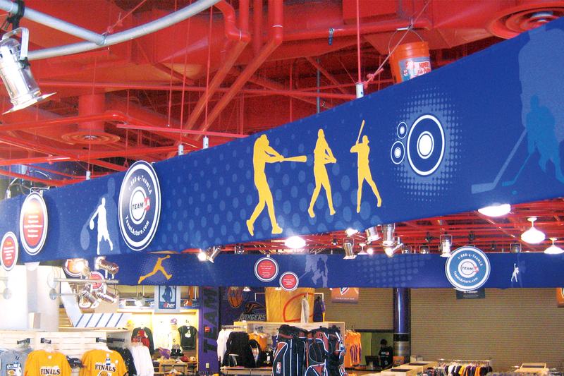 Permanent in-store installation at the Staples Center